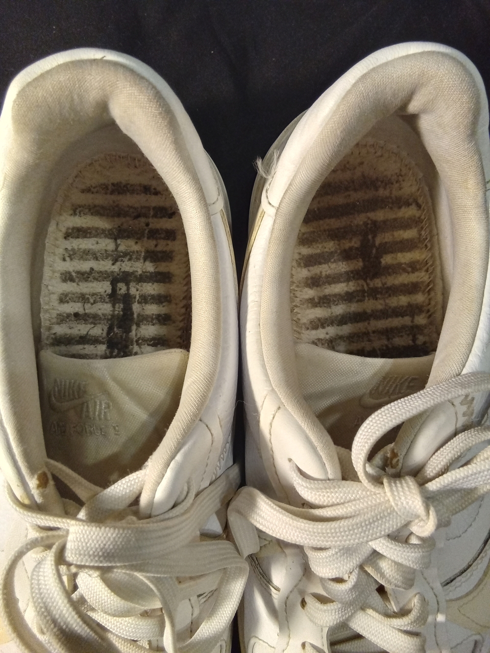 Nike Air Force 1 Low Sneakers - White with Cream Accents DJ9946-100 - Picture 5 of 7